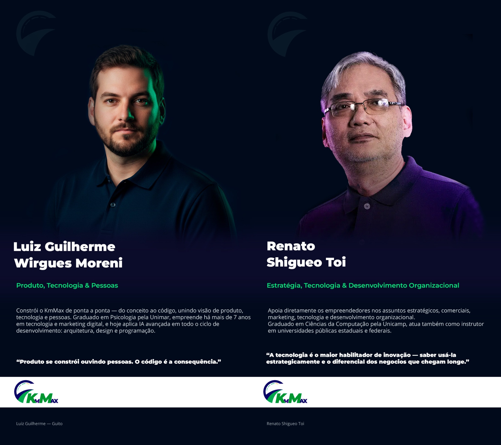 Founders Luiz Guilherme e Renato Toi
